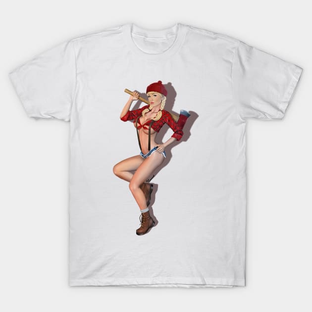 Lumber Jill T-Shirt by ted1air